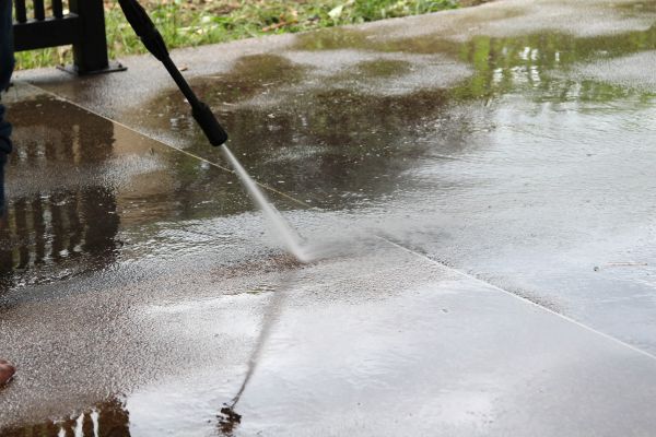 Concrete Deck Cleaning in Conway